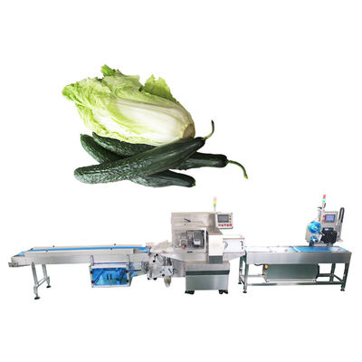 स्वचालित तकिया प्रकार आलू सब्जी लपेटने की मशीन